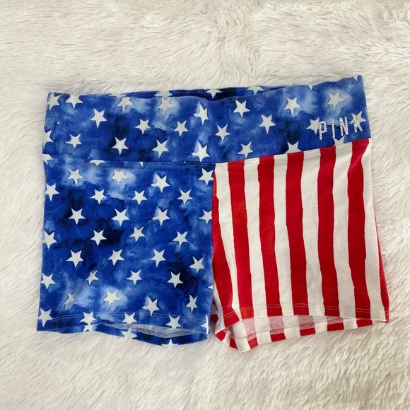 PINK Victoria's Secret Pants - PINK VS USA Flag High Rise Shorts